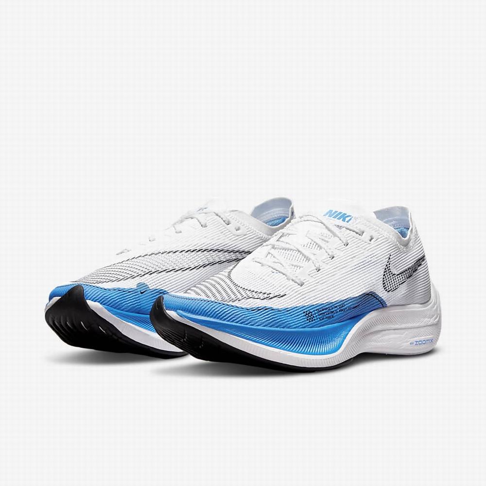 Bezecke Topanky Nike ZoomX Vaporfly NEXT% 2 Panske Biele Čierne Modre | SK586219