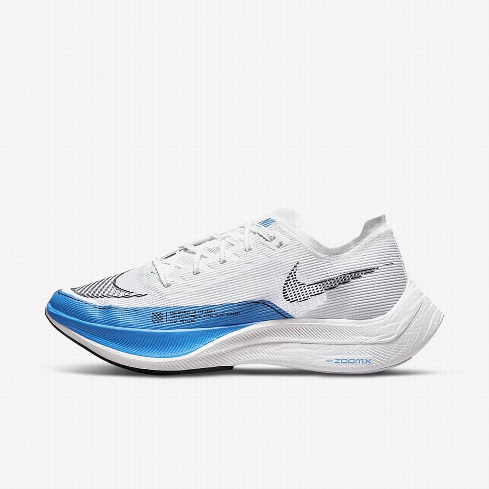 Bezecke Topanky Nike ZoomX Vaporfly NEXT% 2 Panske Biele Čierne Modre | SK586219