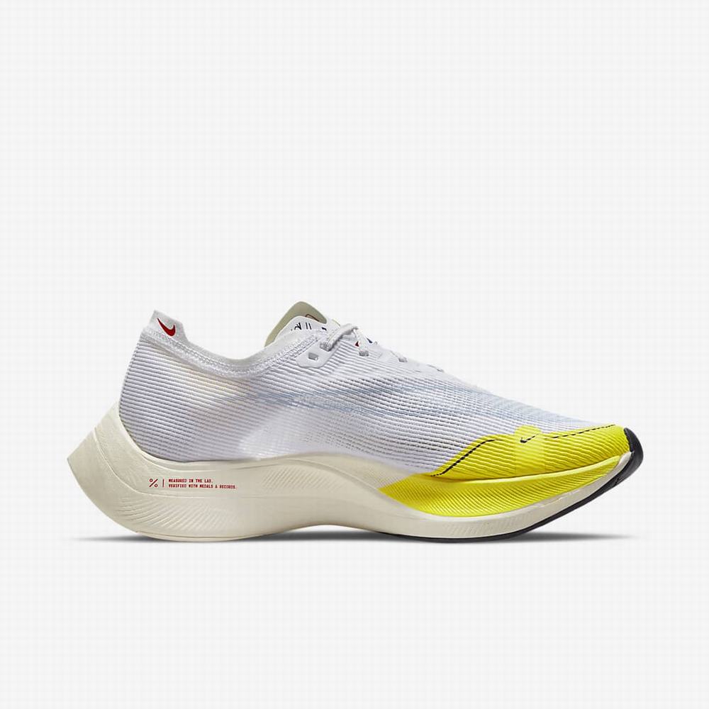 Bezecke Topanky Nike ZoomX Vaporfly NEXT% 2 Damske Biele Žlté Modre | SK709186