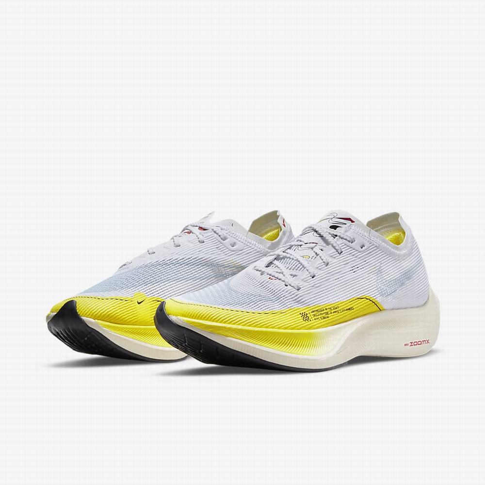 Bezecke Topanky Nike ZoomX Vaporfly NEXT% 2 Damske Biele Žlté Modre | SK709186