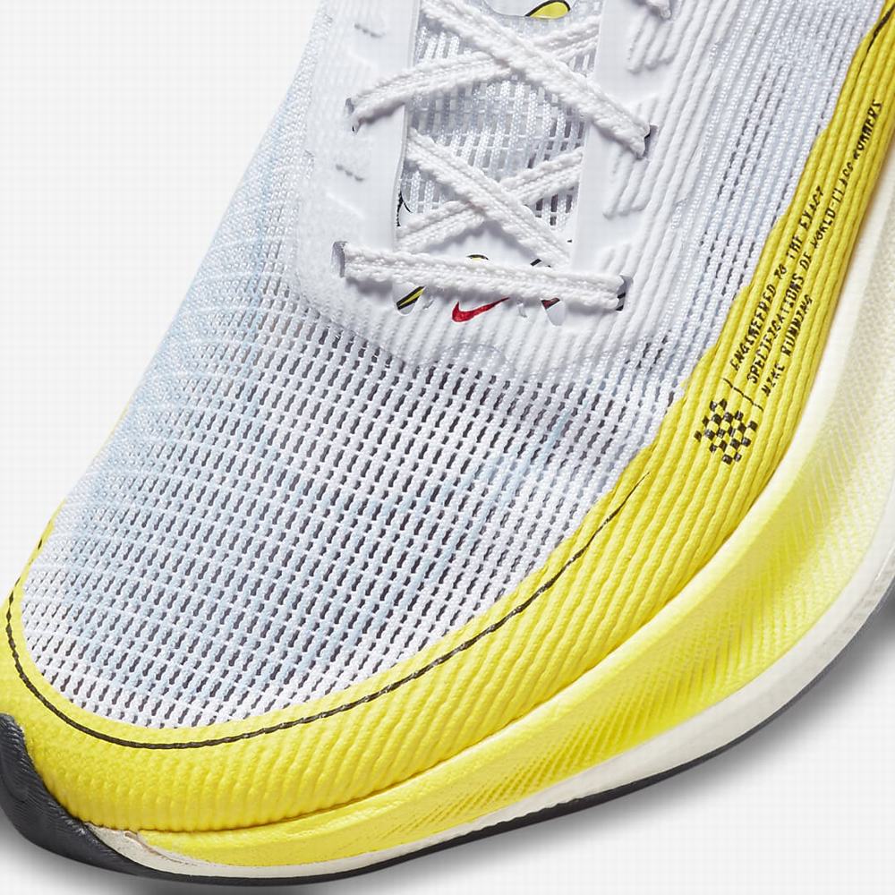 Bezecke Topanky Nike ZoomX Vaporfly NEXT% 2 Damske Biele Žlté Modre | SK709186