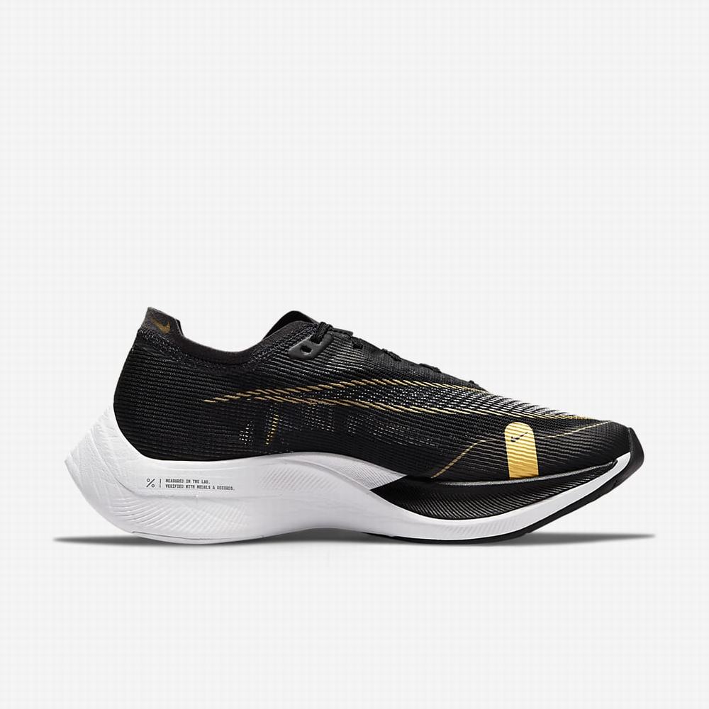 Bezecke Topanky Nike ZoomX Vaporfly NEXT% 2 Damske Čierne Metal Zlate Biele | SK743568