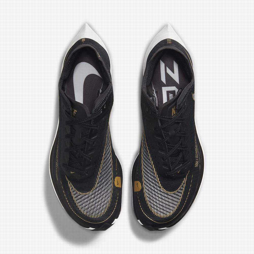 Bezecke Topanky Nike ZoomX Vaporfly NEXT% 2 Damske Čierne Metal Zlate Biele | SK743568