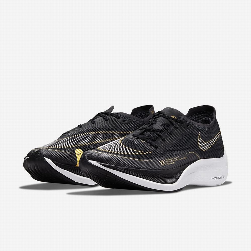 Bezecke Topanky Nike ZoomX Vaporfly NEXT% 2 Damske Čierne Metal Zlate Biele | SK743568