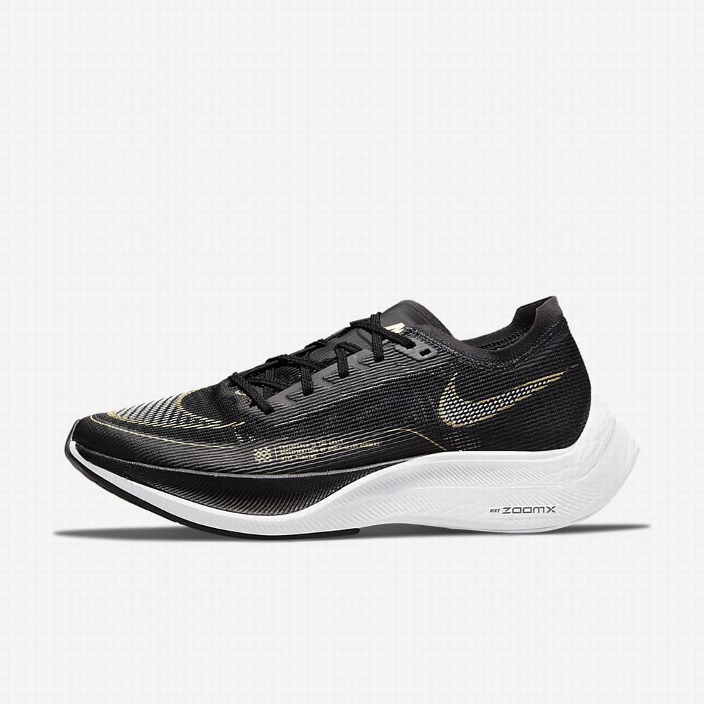 Bezecke Topanky Nike ZoomX Vaporfly NEXT% 2 Damske Čierne Metal Zlate Biele | SK743568