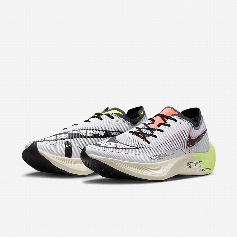 Bezecke Topanky Nike ZoomX Vaporfly NEXT% 2 Panske Biele Zelene Čierne | SK758094