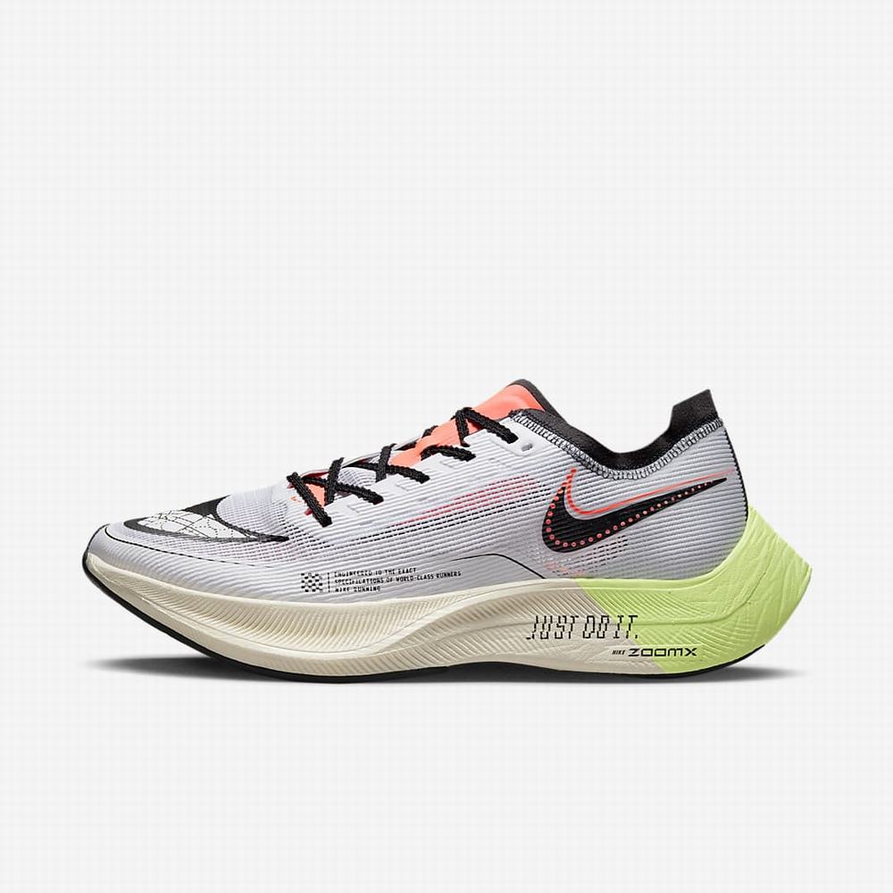 Bezecke Topanky Nike ZoomX Vaporfly NEXT% 2 Panske Biele Zelene Čierne | SK758094