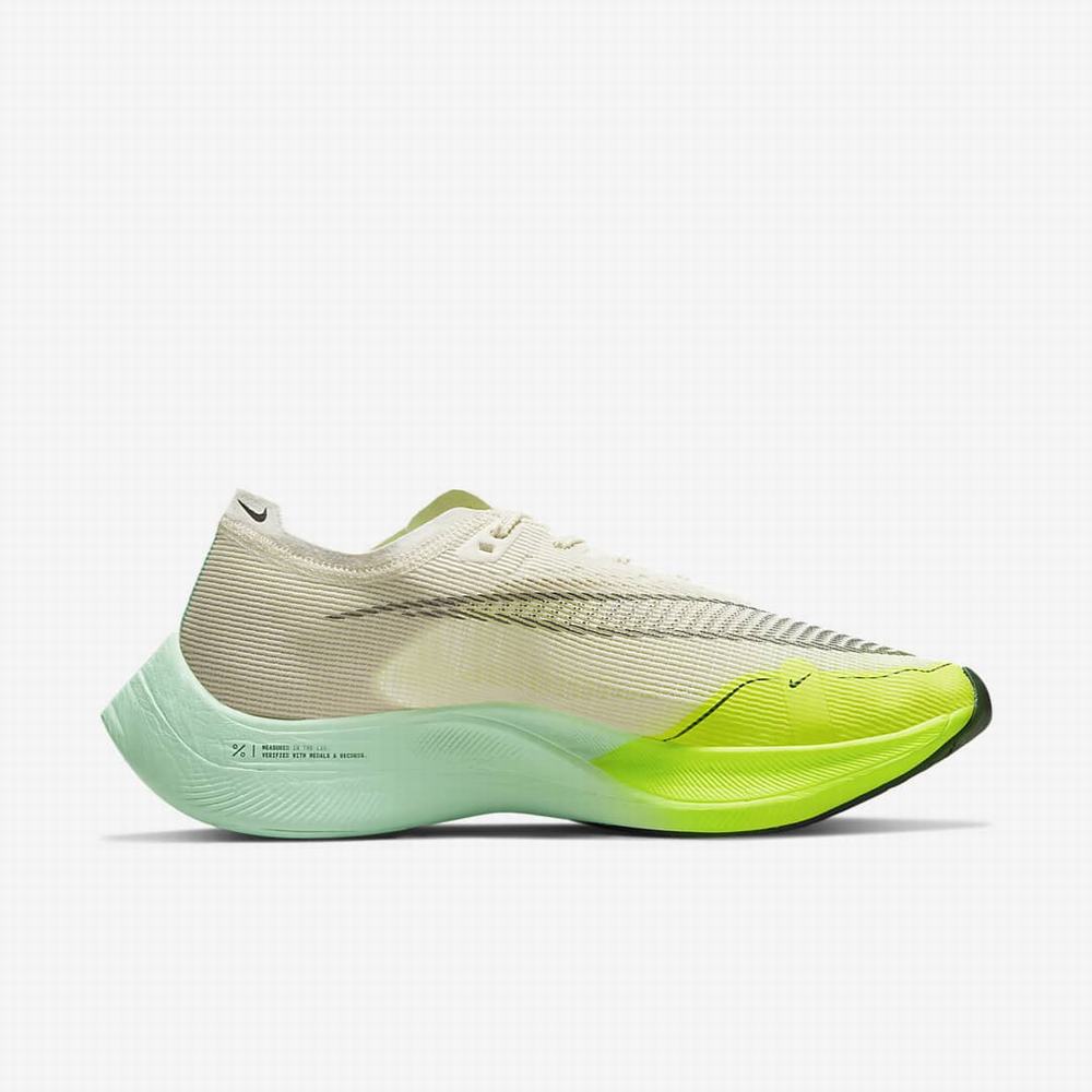 Bezecke Topanky Nike ZoomX Vaporfly NEXT% 2 Panske Béžové Zelene Mätové Nachový | SK814532