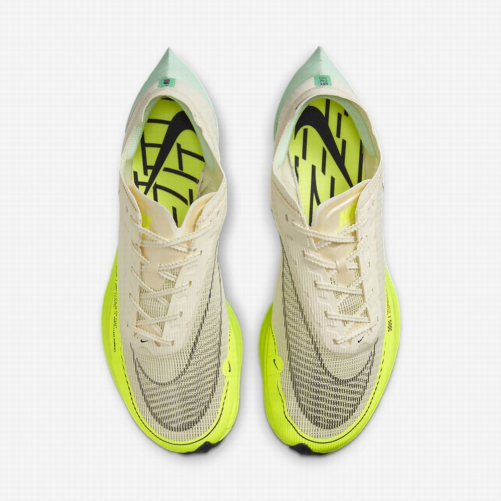 Bezecke Topanky Nike ZoomX Vaporfly NEXT% 2 Panske Béžové Zelene Mätové Nachový | SK814532