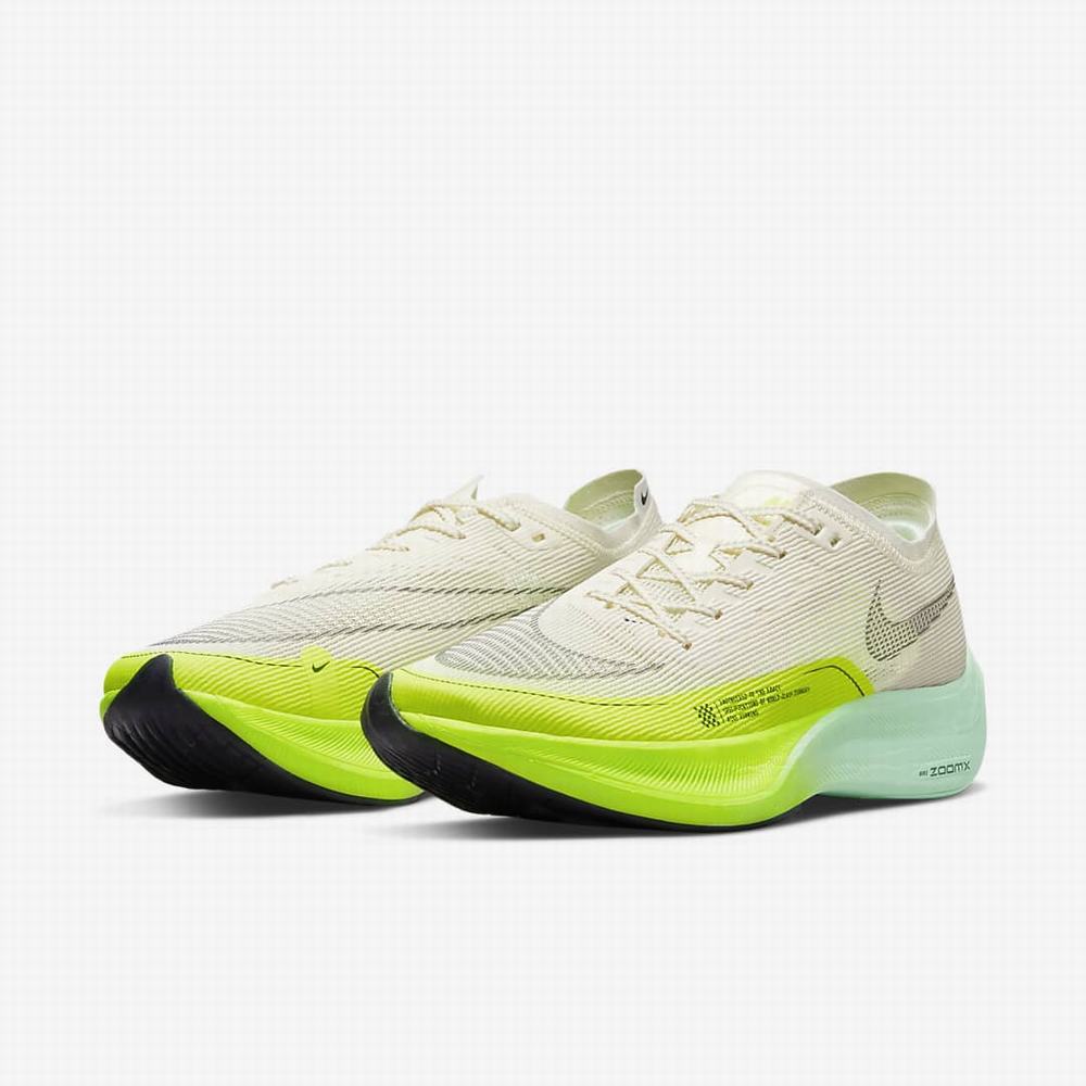 Bezecke Topanky Nike ZoomX Vaporfly NEXT% 2 Panske Béžové Zelene Mätové Nachový | SK814532