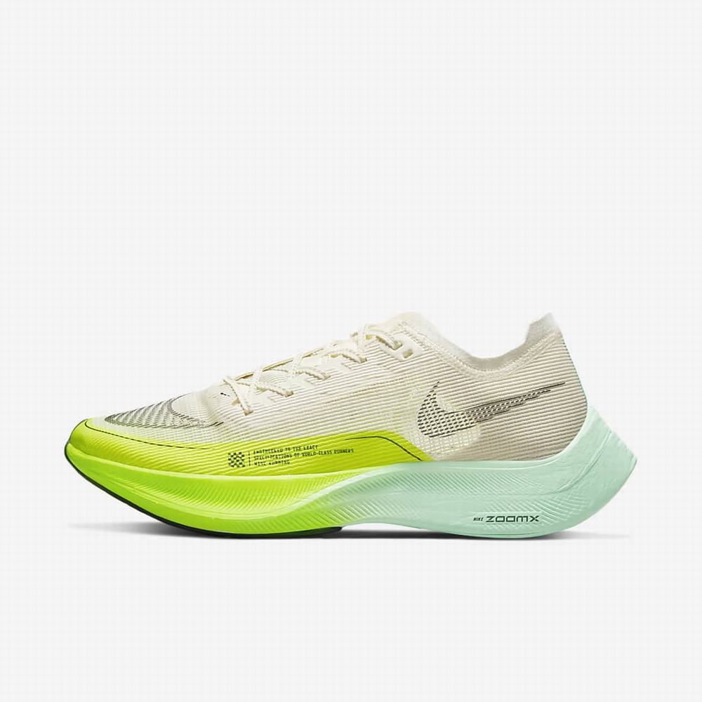 Bezecke Topanky Nike ZoomX Vaporfly NEXT% 2 Panske Béžové Zelene Mätové Nachový | SK814532