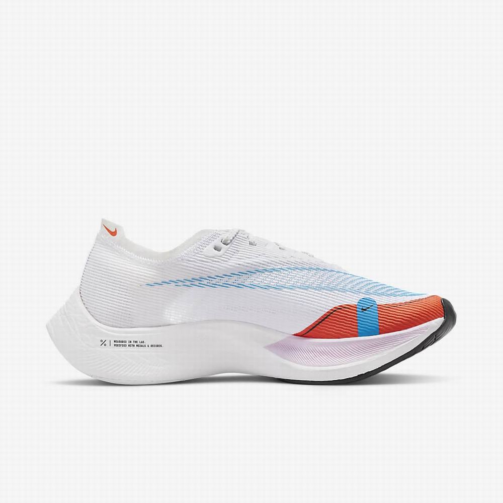 Bezecke Topanky Nike ZoomX Vaporfly NEXT% 2 Damske Biele Oranžové Modre | SK981356