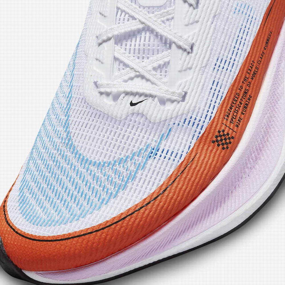 Bezecke Topanky Nike ZoomX Vaporfly NEXT% 2 Damske Biele Oranžové Modre | SK981356