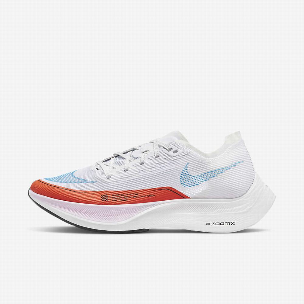 Bezecke Topanky Nike ZoomX Vaporfly NEXT% 2 Damske Biele Oranžové Modre | SK981356