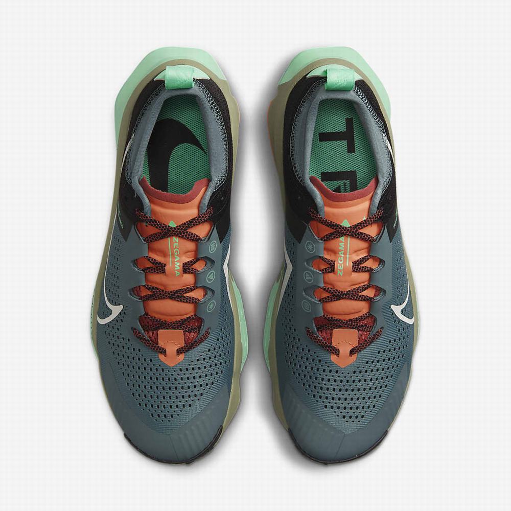 Bezecke Topanky Nike ZoomX Zegama Panske Čierne Zelene | SK052486