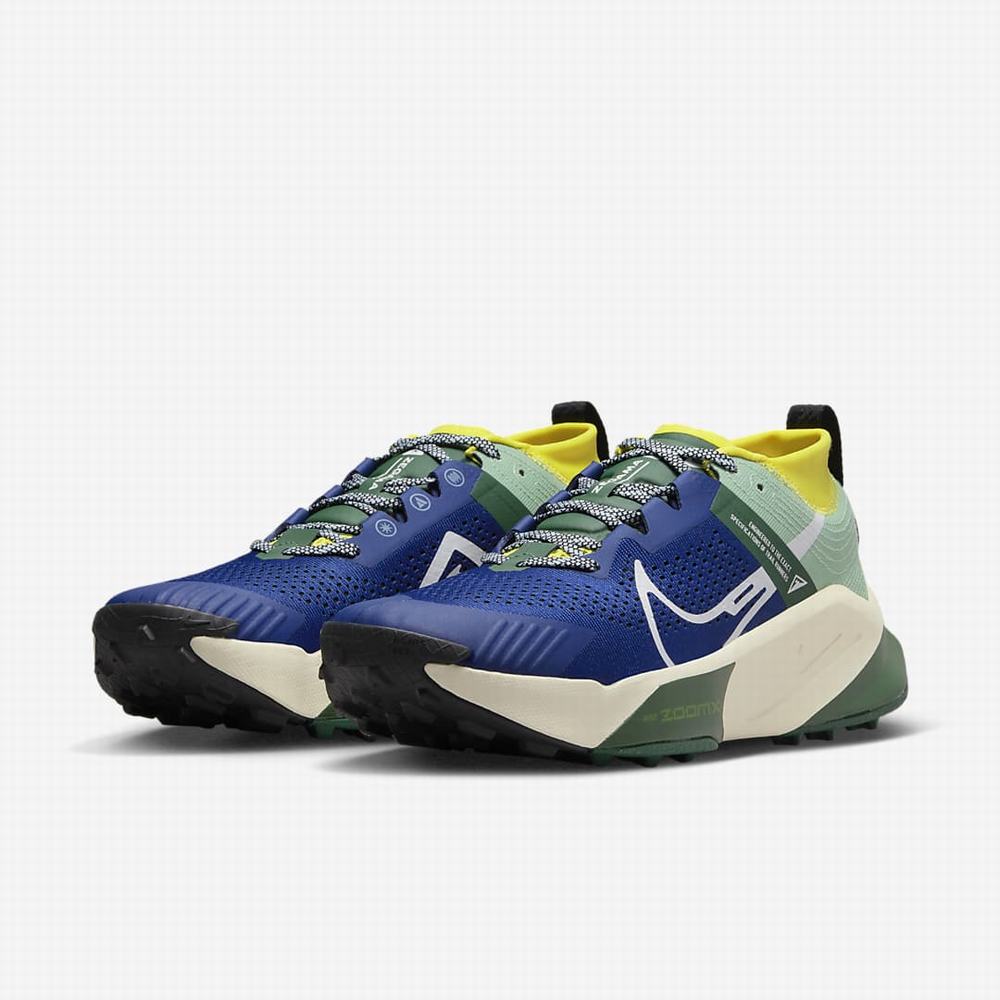 Bezecke Topanky Nike ZoomX Zegama Panske Kráľovská Modrá Žlté Biele | SK402687