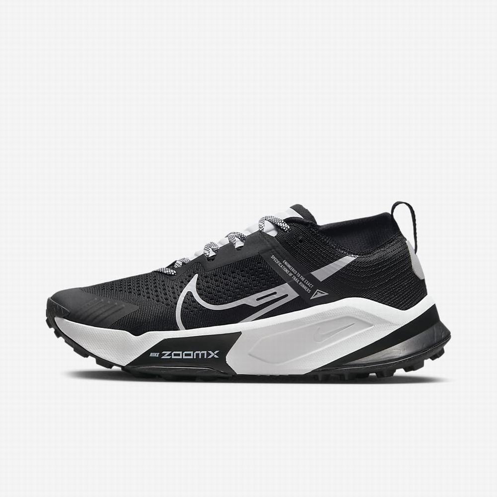 Bezecke Topanky Nike ZoomX Zegama Panske Čierne Biele | SK479821