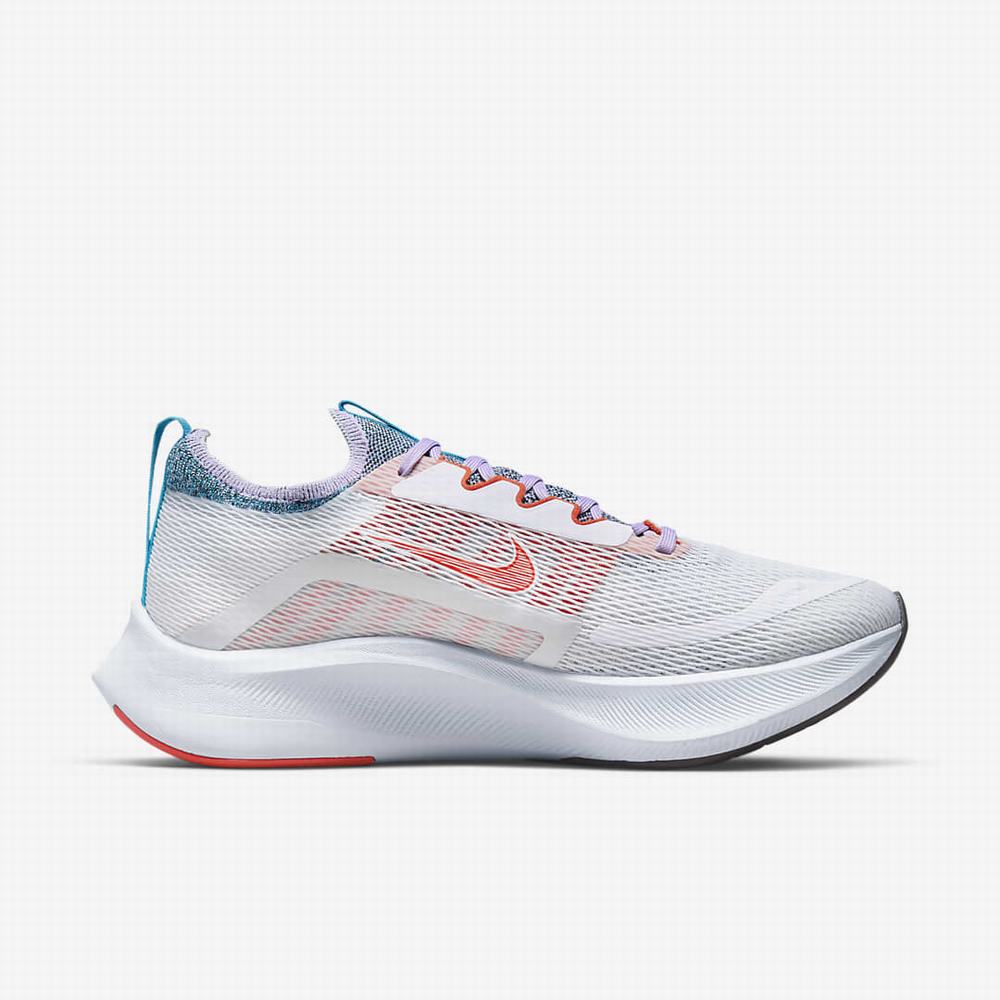 Bezecke Topanky Nike Zoom Fly 4 Damske Biele Modre Oranžové | SK692138