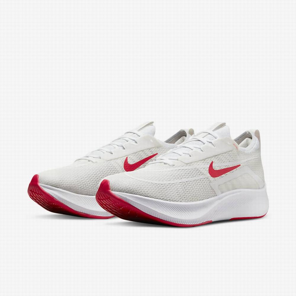 Bezecke Topanky Nike Zoom Fly 4 Panske Platina Biele Červené | SK521970