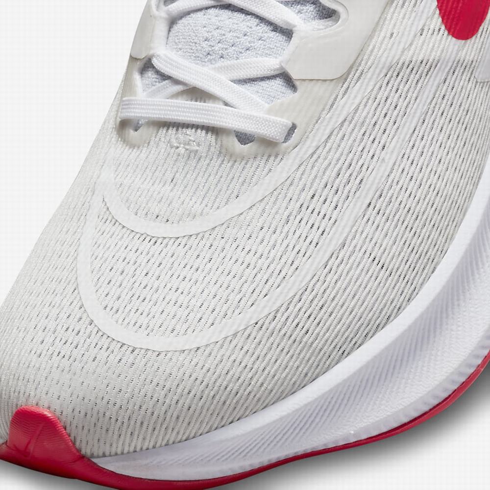 Bezecke Topanky Nike Zoom Fly 4 Panske Platina Biele Červené | SK521970