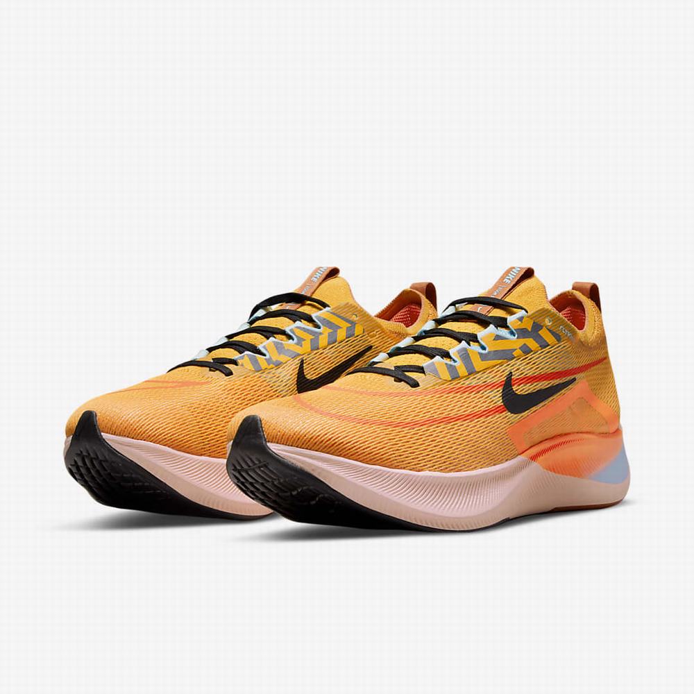 Bezecke Topanky Nike Zoom Fly 4 Panske Zlate Oranžové Čierne | SK436810