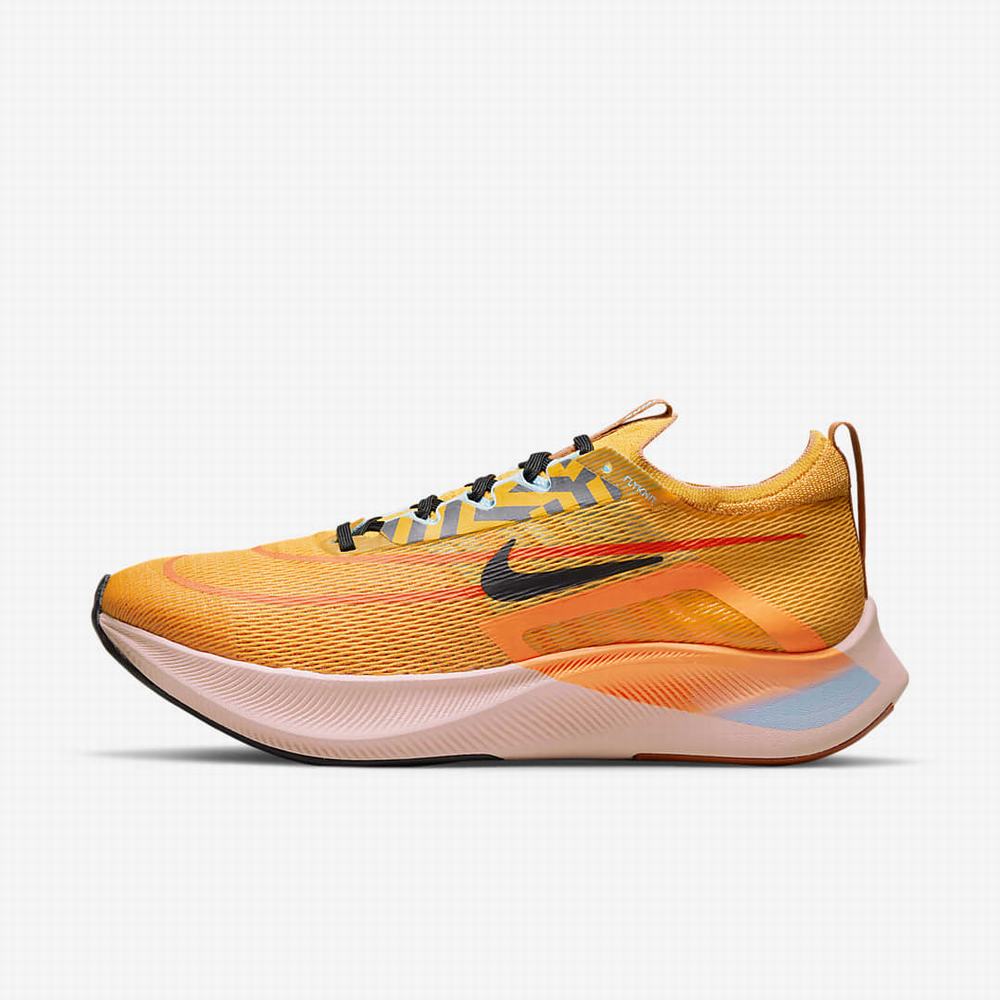 Bezecke Topanky Nike Zoom Fly 4 Panske Zlate Oranžové Čierne | SK436810