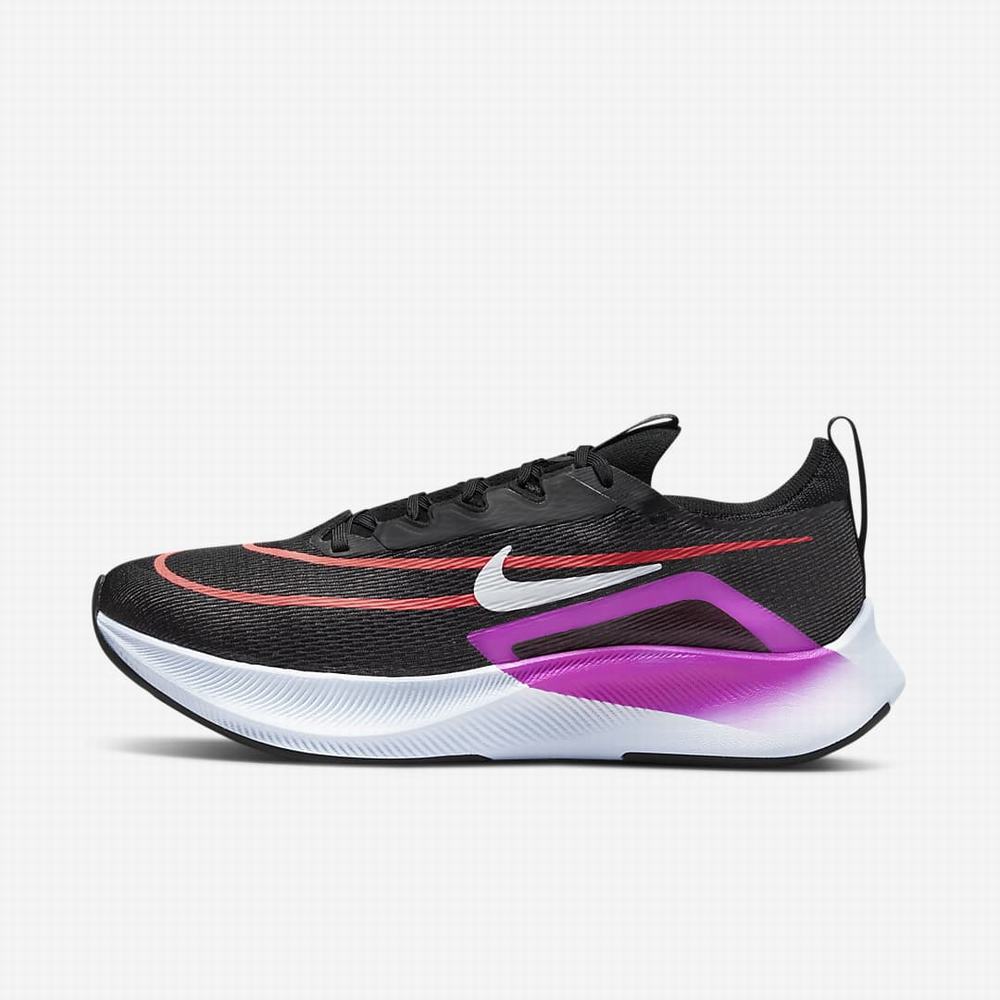 Bezecke Topanky Nike Zoom Fly 4 Panske Čierne Tmavo Siva Nachový Čierne | SK125364