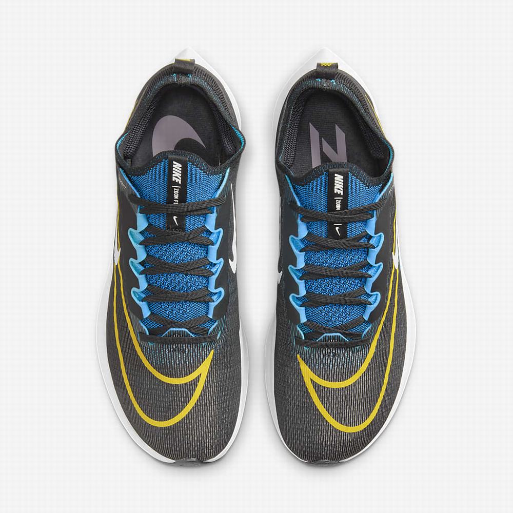 Bezecke Topanky Nike Zoom Fly 4 Panske Čierne Modre Biele | SK702836