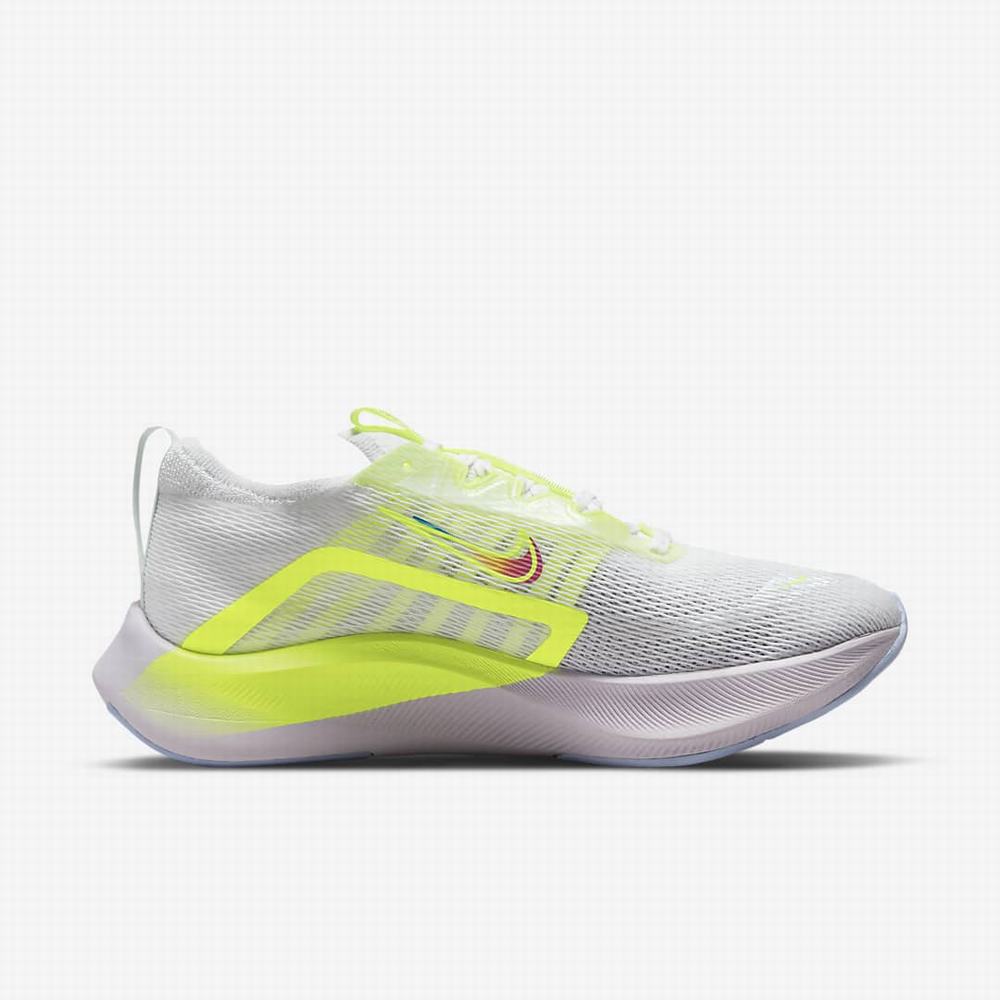 Bezecke Topanky Nike Zoom Fly 4 Premium Damske Biele Zelene Platina | SK729506