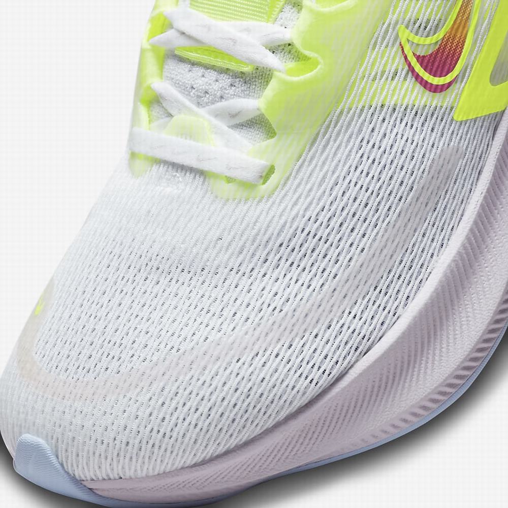 Bezecke Topanky Nike Zoom Fly 4 Premium Damske Biele Zelene Platina | SK729506