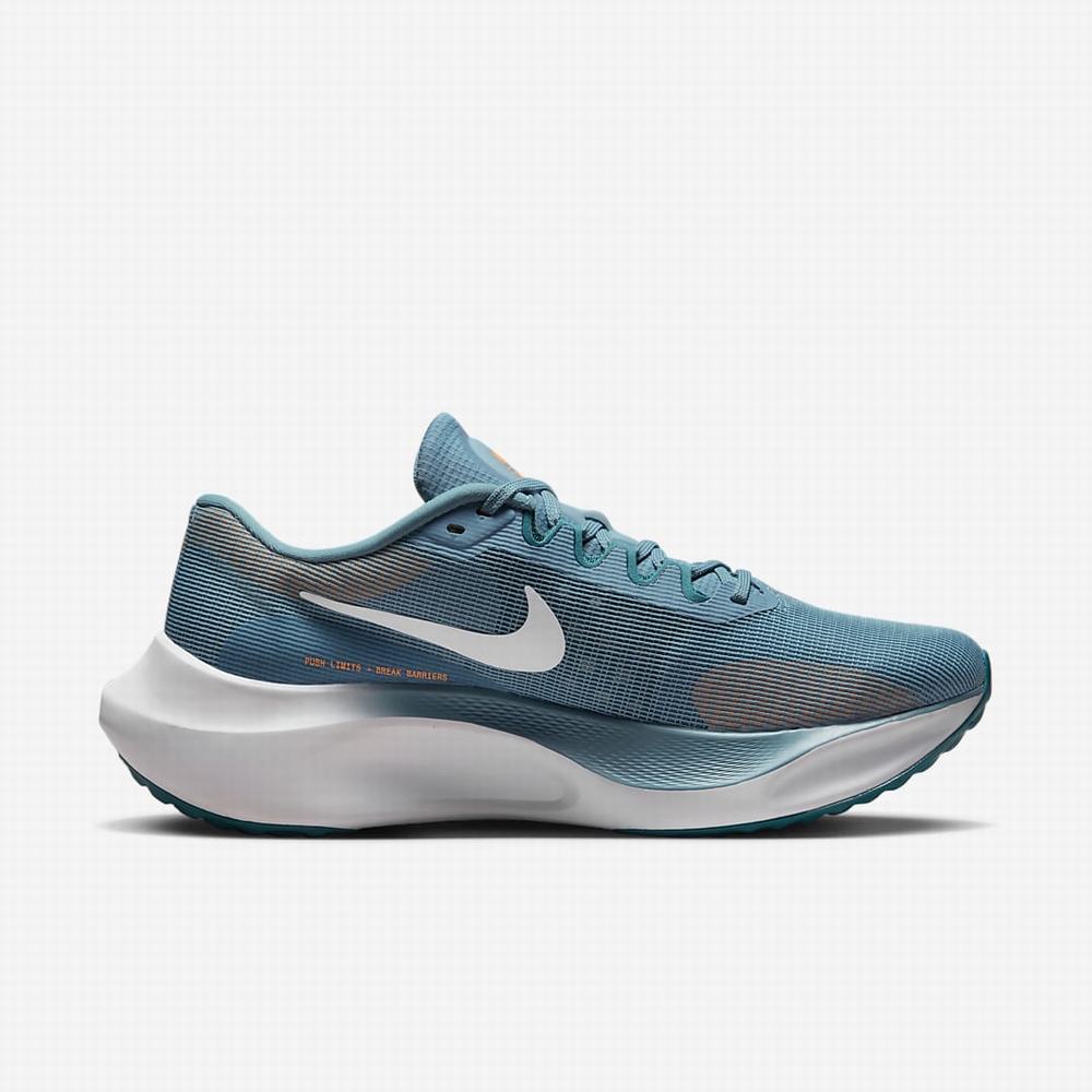 Bezecke Topanky Nike Zoom Fly 5 Panske Modre Krém Biele | SK835219