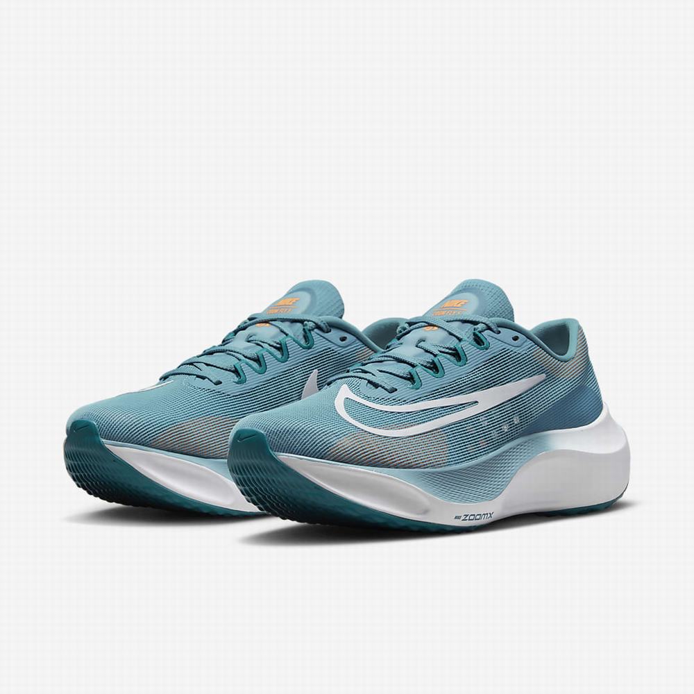 Bezecke Topanky Nike Zoom Fly 5 Panske Modre Krém Biele | SK835219