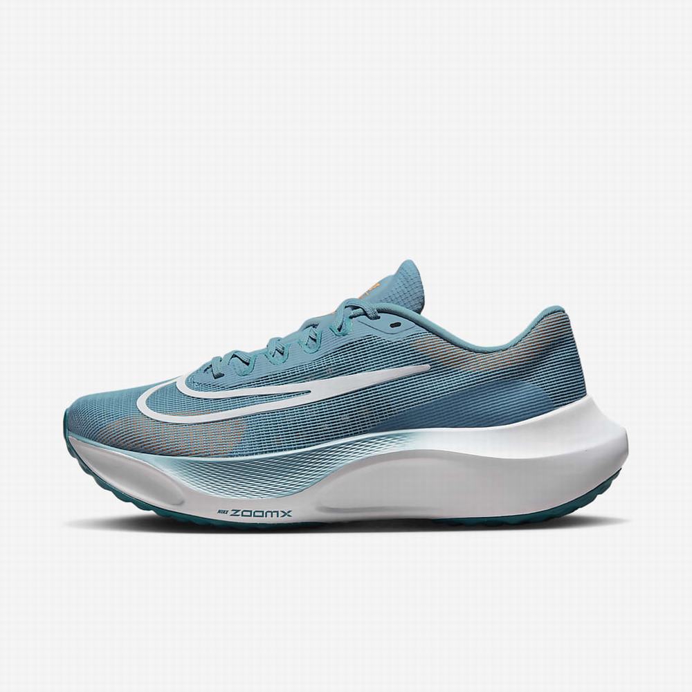 Bezecke Topanky Nike Zoom Fly 5 Panske Modre Krém Biele | SK835219