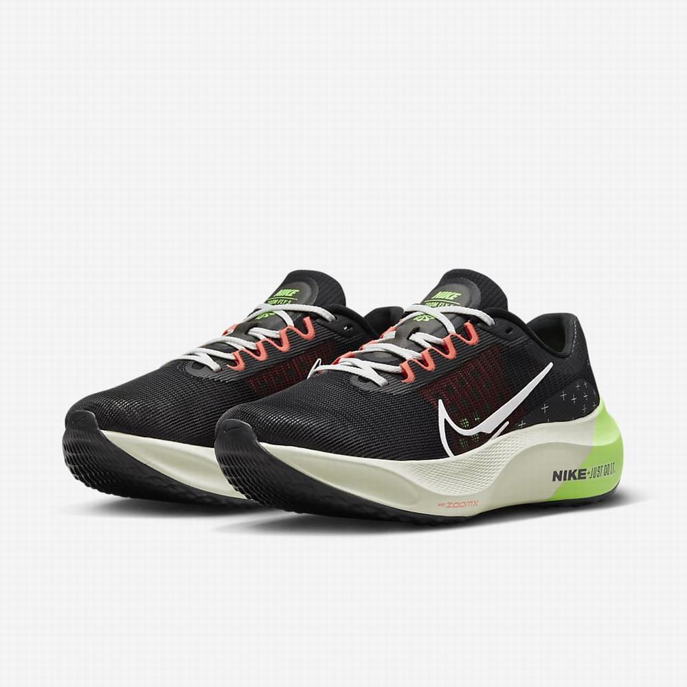 Bezecke Topanky Nike Zoom Fly 5 Panske Čierne Zelene Biele | SK459871