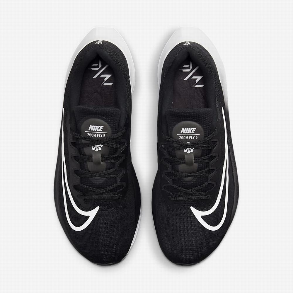 Bezecke Topanky Nike Zoom Fly 5 Panske Čierne Biele | SK798245