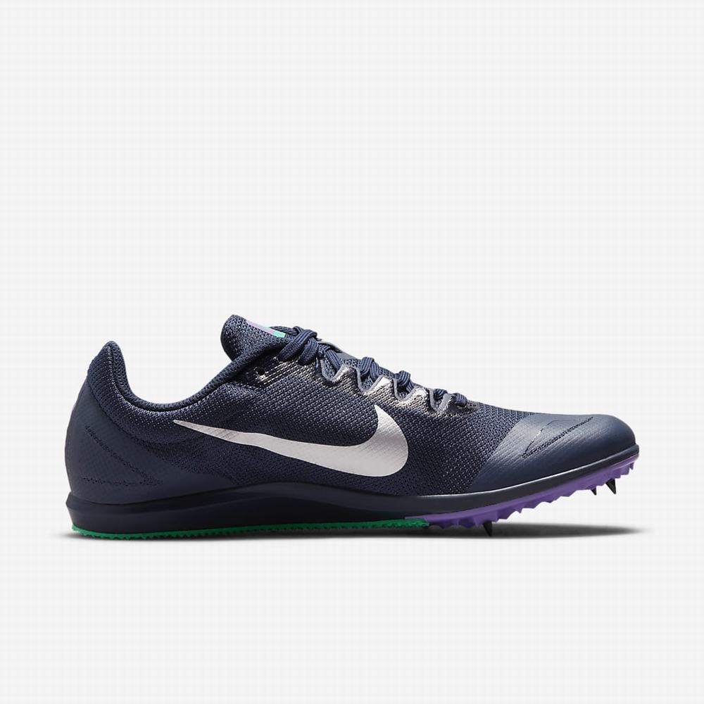 Bezecke Topanky Nike Zoom Rival D 10 Damske Obsidian Tyrkysové Metal Strieborne | SK179086