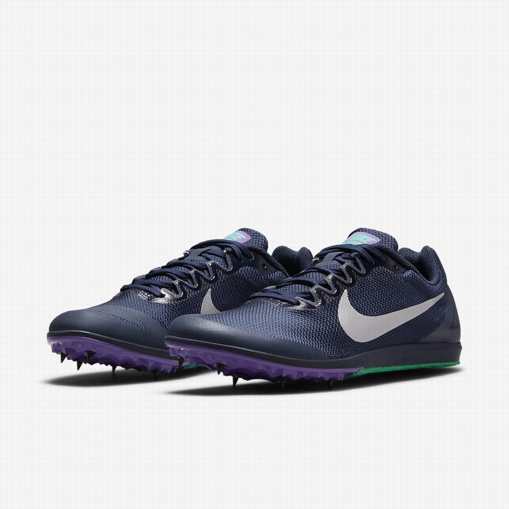 Bezecke Topanky Nike Zoom Rival D 10 Damske Obsidian Tyrkysové Metal Strieborne | SK179086