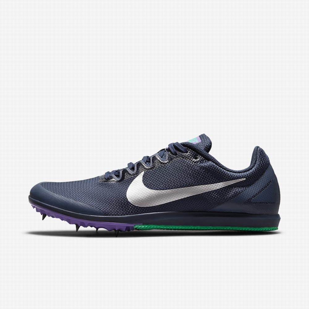 Bezecke Topanky Nike Zoom Rival D 10 Panske Obsidian Tyrkysové Metal Strieborne | SK643208