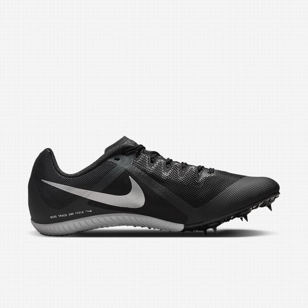 Bezecke Topanky Nike Zoom Rival Panske Čierne Svetlo Siva Tmavo Siva Metal Strieborne | SK465903