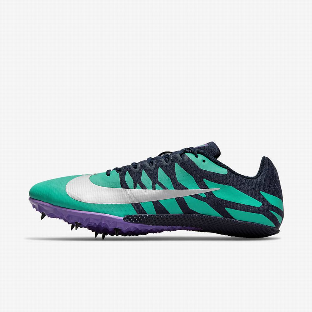 Bezecke Topanky Nike Zoom Rival S 9 Damske Obsidian Tyrkysové Metal Strieborne | SK352841