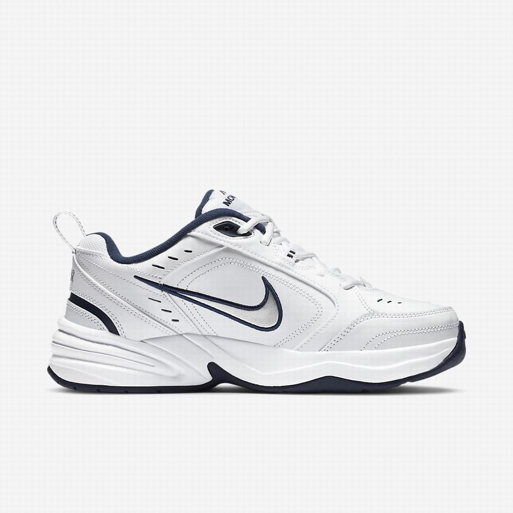 Botasky Nike Air Monarch IV Panske Biele Metal Strieborne | SK136572