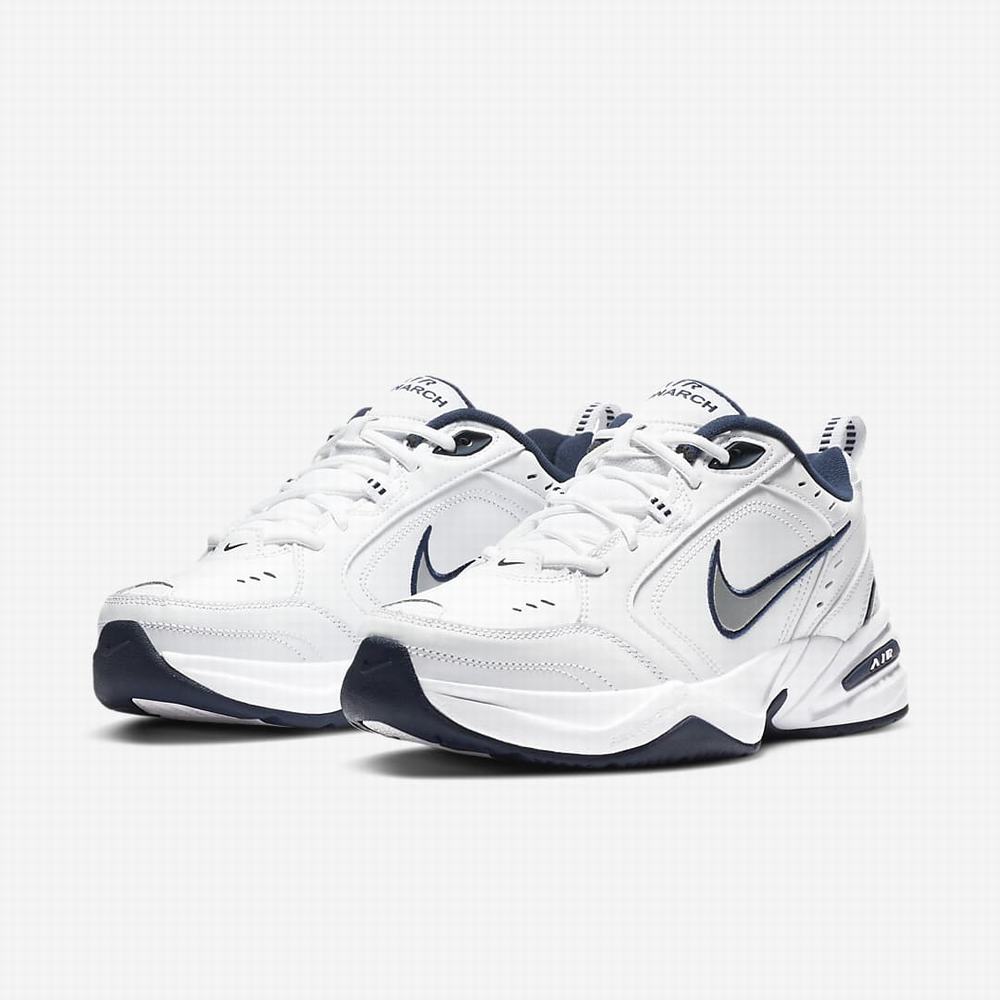 Botasky Nike Air Monarch IV Panske Biele Metal Strieborne | SK136572