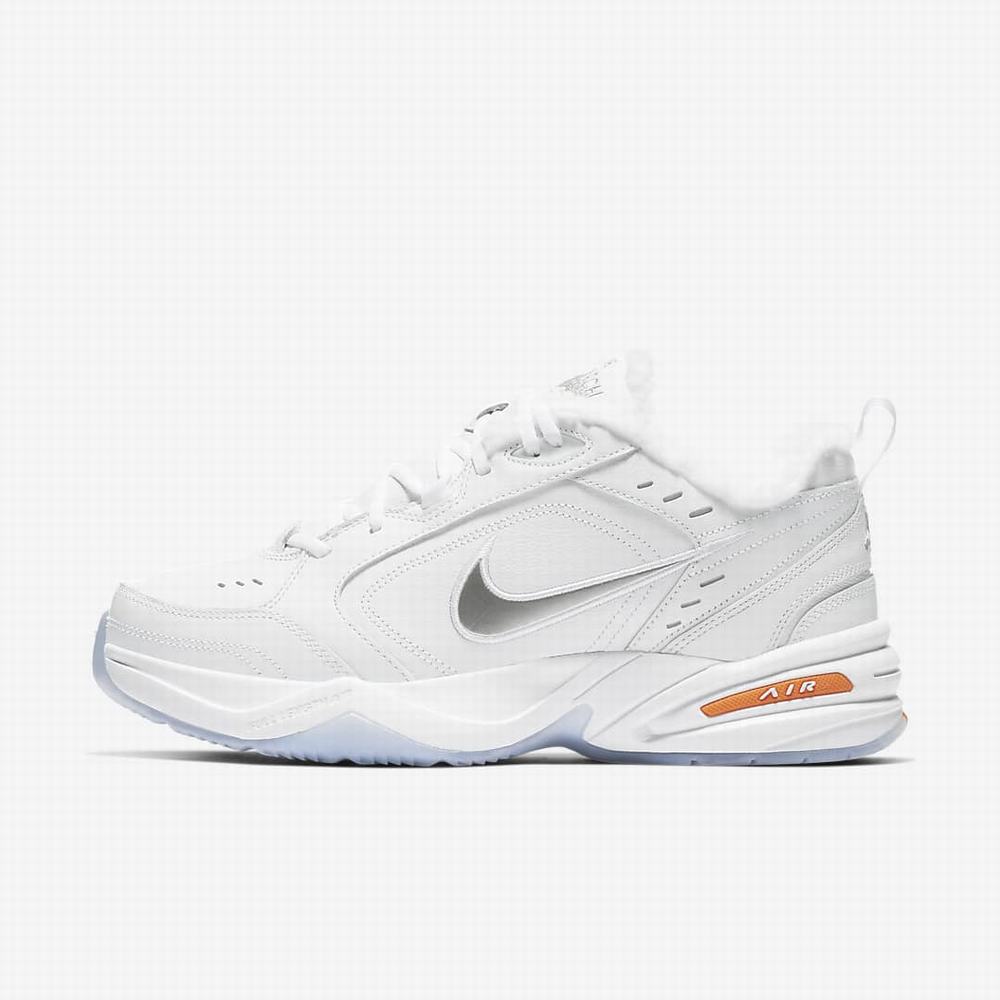 Botasky Nike Air Monarch IV Premium Panske Biele Oranžové Metal Strieborne | SK734096