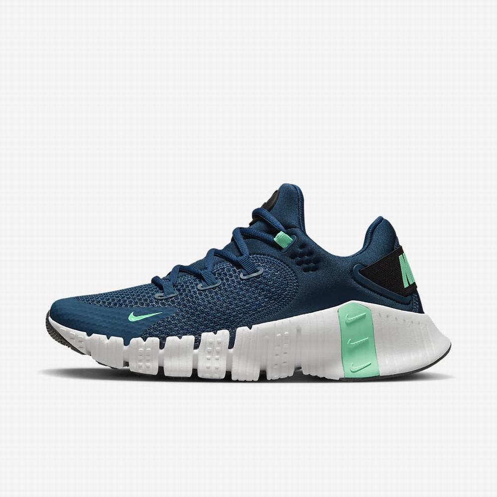 Botasky Nike Free Metcon 4 Damske Modre Čierne Zelene | SK270386