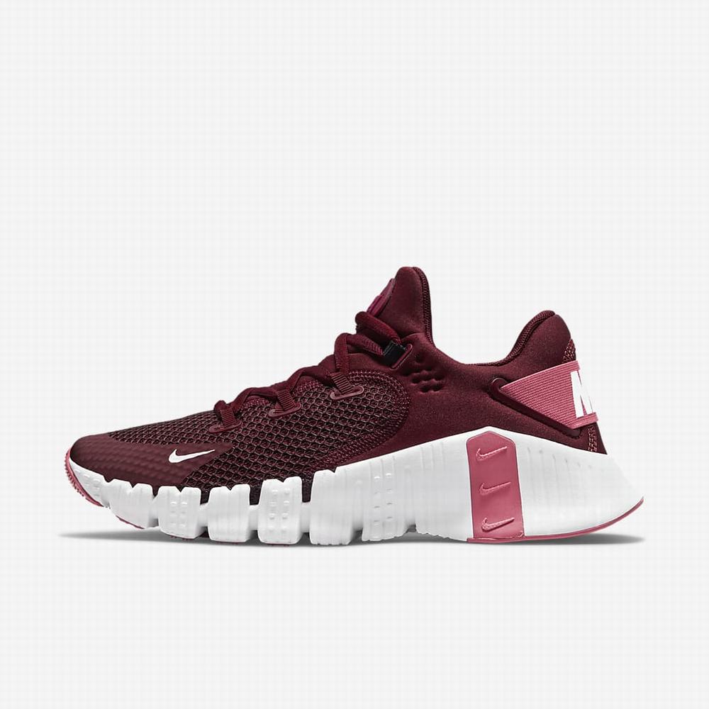 Botasky Nike Free Metcon 4 Damske Tmavo Ruzove Čierne Biele | SK924871