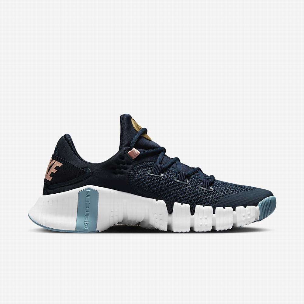 Botasky Nike Free Metcon 4 Panske Námornícka Modrá Obsidian Oranžové | SK018546