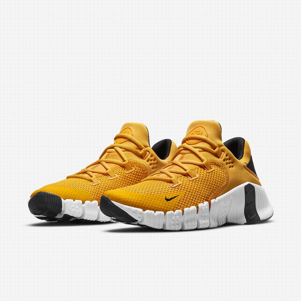 Botasky Nike Free Metcon 4 Panske Zlate Čierne Biele Zlate | SK431529