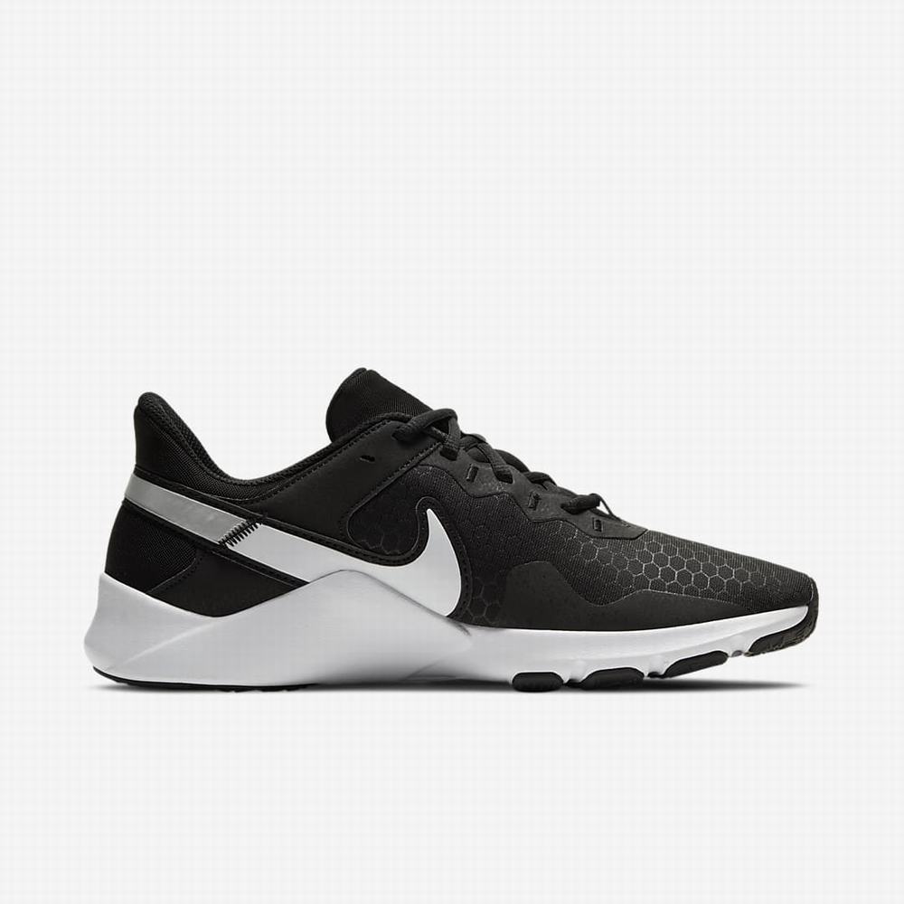 Botasky Nike Legend Essential 2 Panske Čierne Metal Strieborne Biele | SK583976