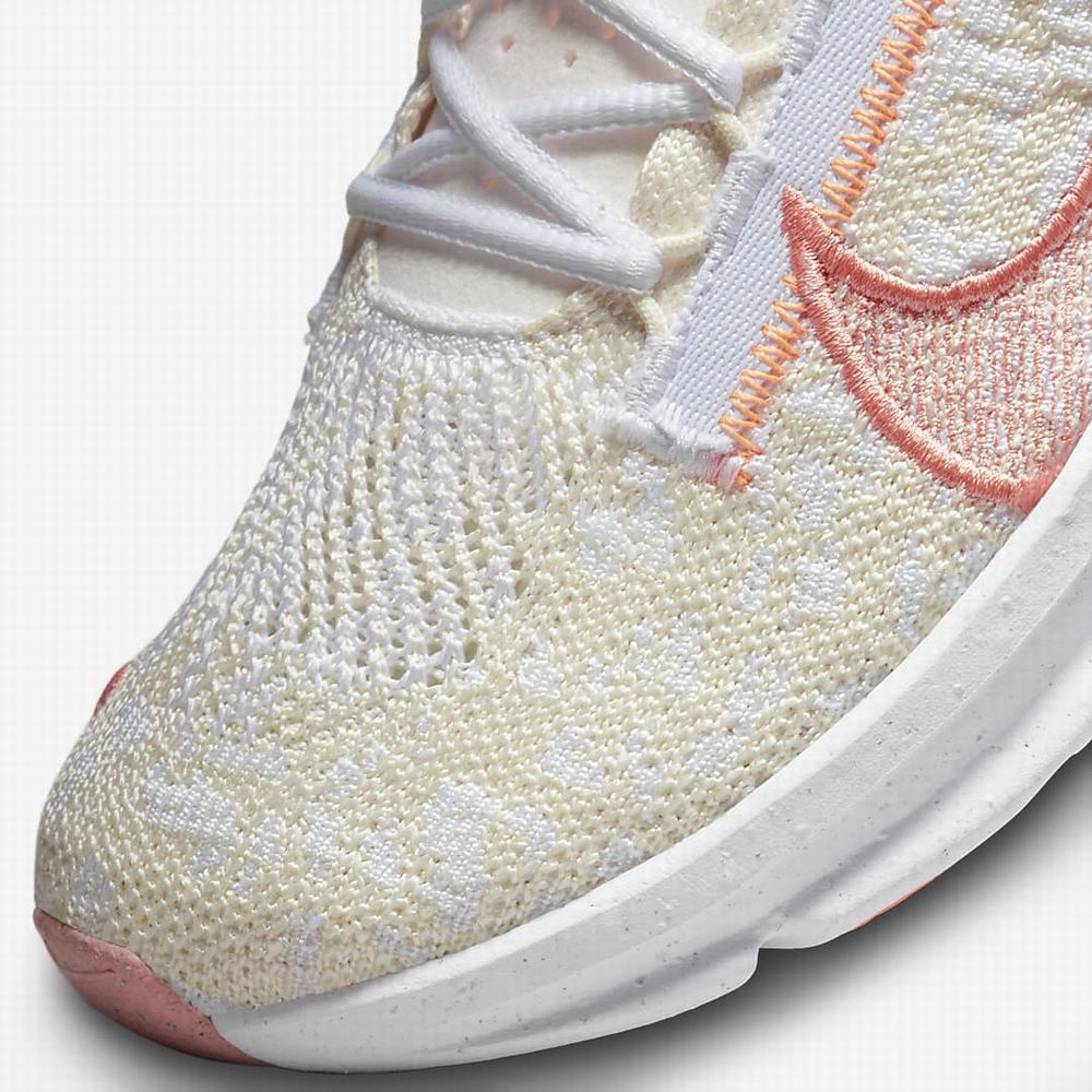 Botasky Nike SuperRep Go 3 Flyknit Next Nature Damske Biele Svetlo Krém Oranžové Červené | SK698201