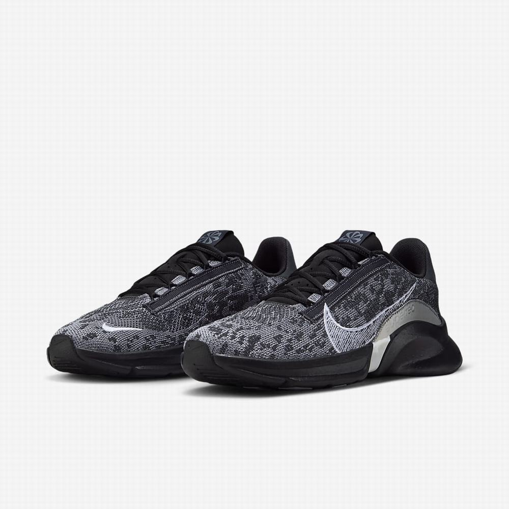 Botasky Nike SuperRep Go 3 Next Nature Flyknit Panske Tmavo Siva Čierne Siva Biele | SK371549